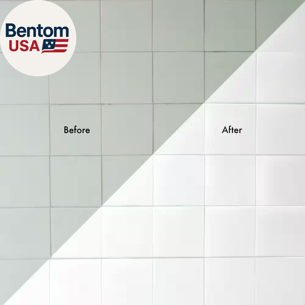 1 Quart Gloss White Tub and Tile Refinishing Kit for Ceramic and Porcelain Surfa