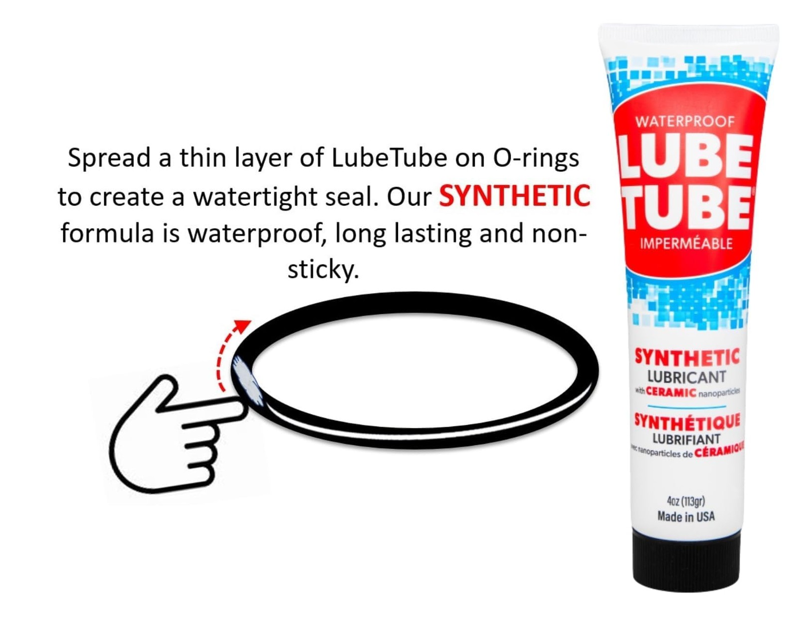 LubeTube 4oz O-Ring Grease (2-Pack) – Stops Leaks on Pump & Filter 2 Pack