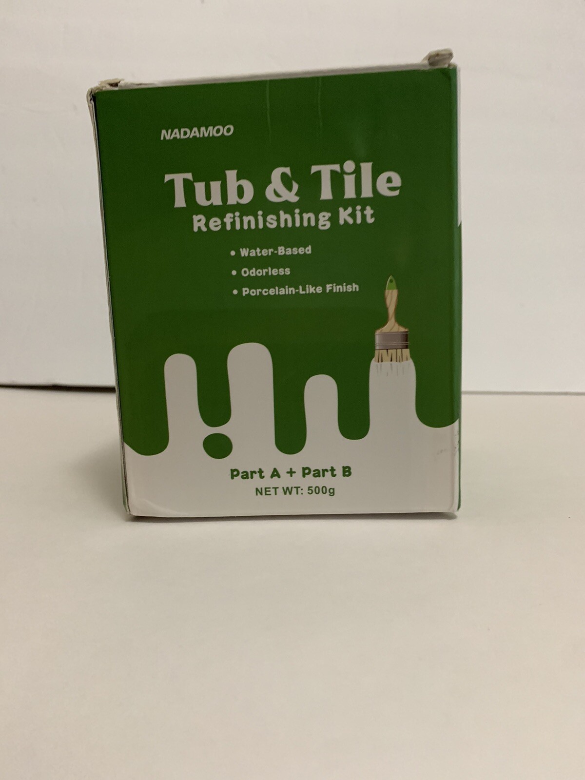 NADAMOO Tub and Tile Refinishing Kit White 500G / 17 Oz, DIY Bathtub