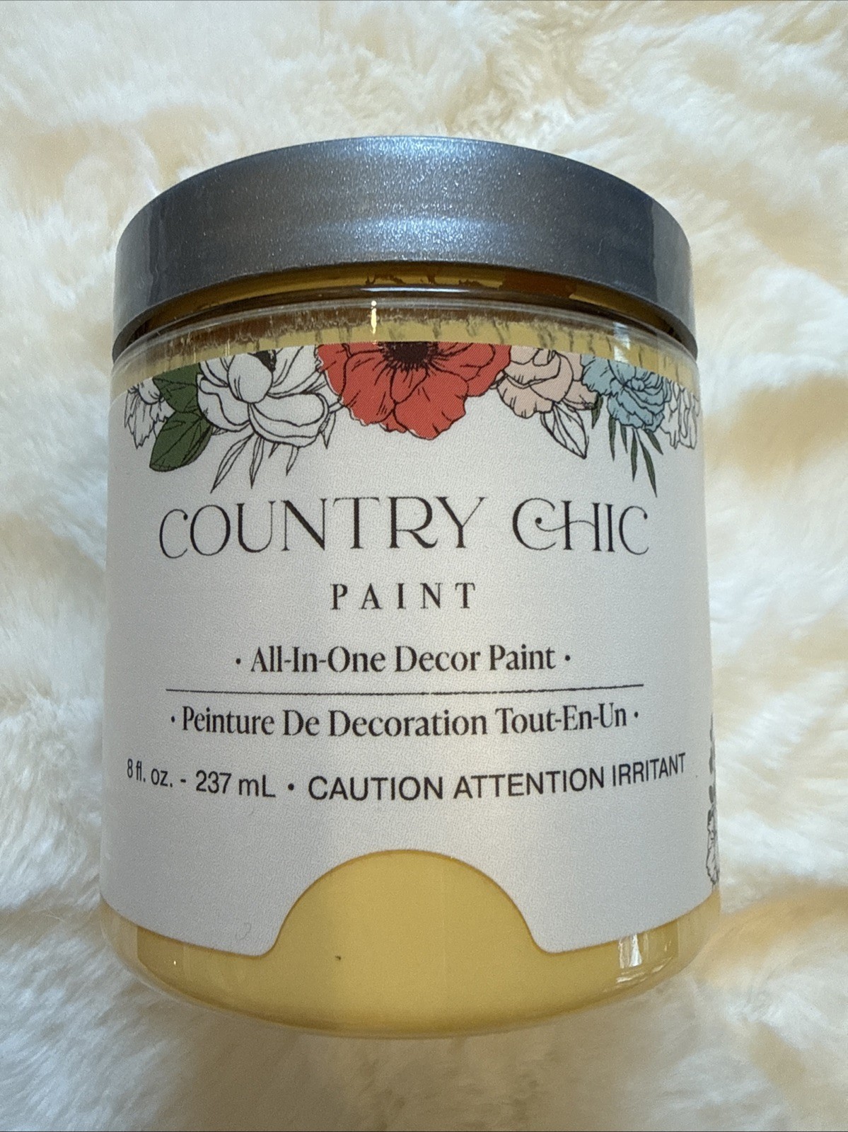 New Country Chic Chalk Style All In 1 Home Decor Paint 8 oz Color: Yellow Wellie