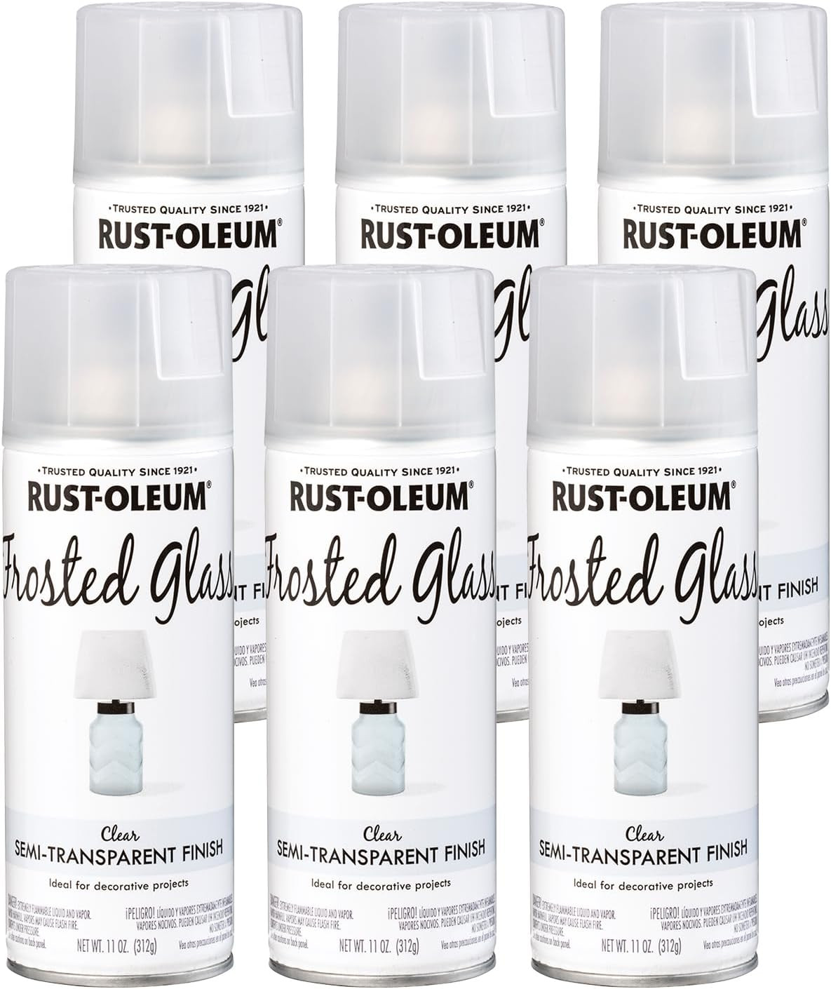 Frosted Glass Spray Paint 11oz Decorative Privacy Coating Window Frosting