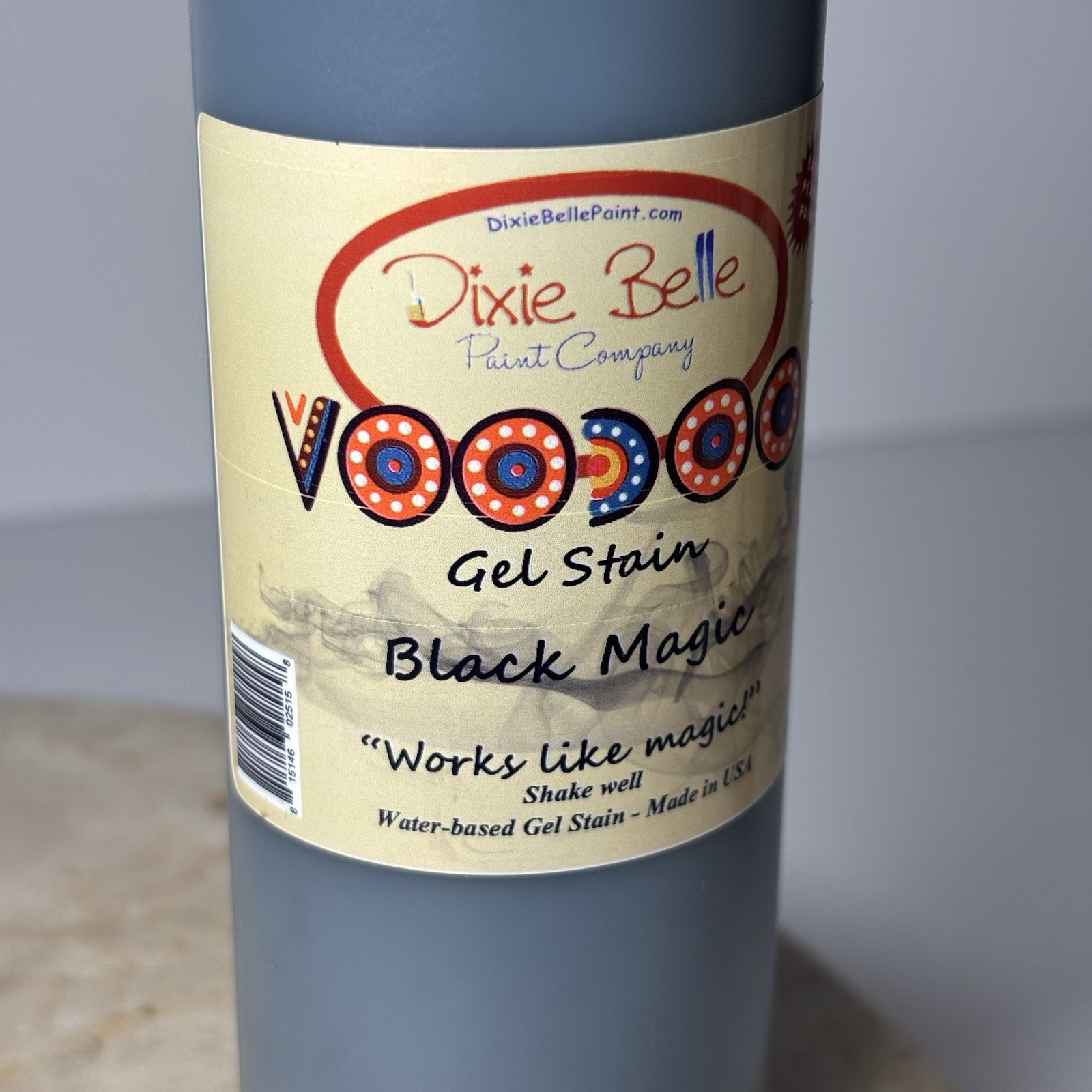 Dixie Belle Voodoo Gel Stain Water Based 8 oz – Black Magic