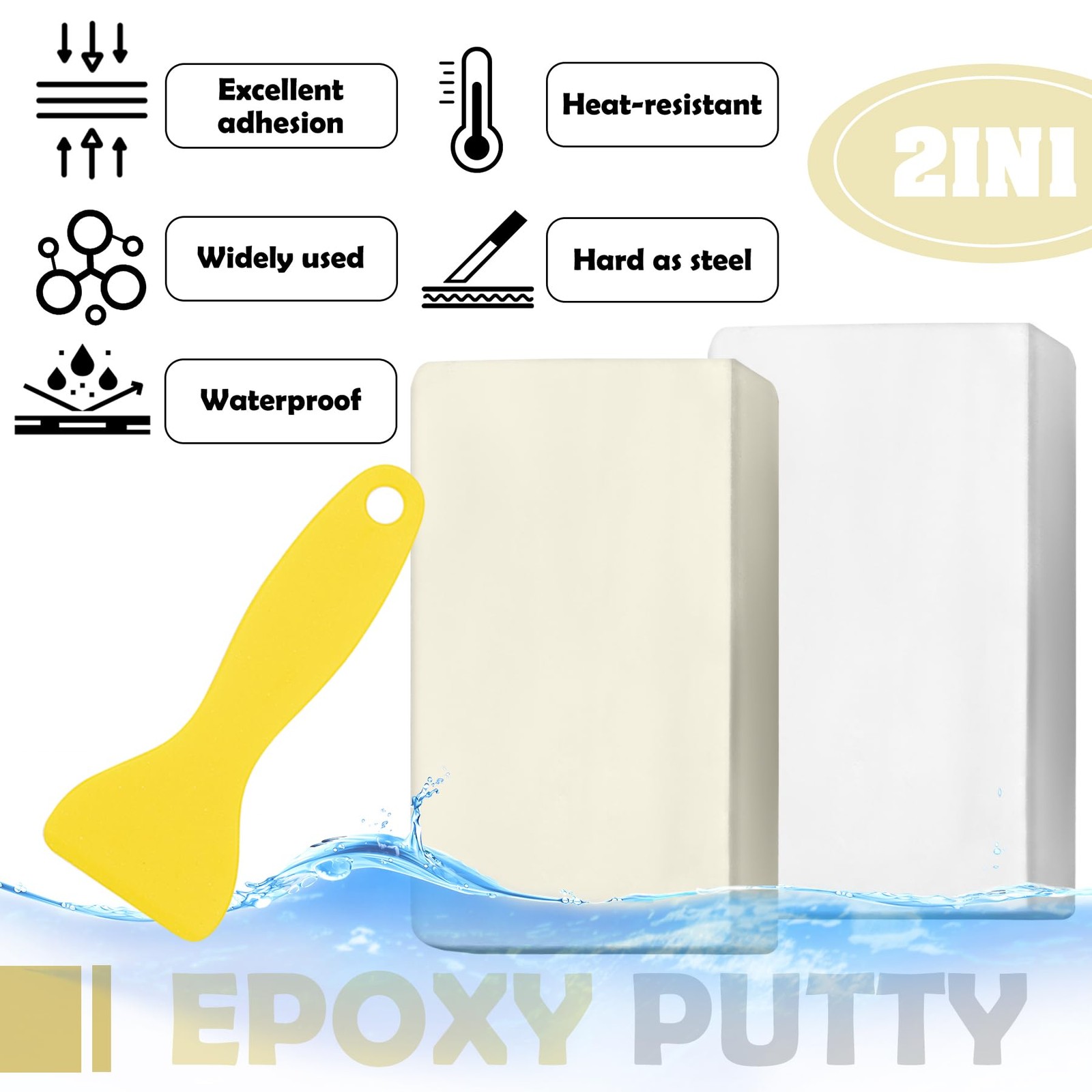 Epoxy Putty – 10oz Fast Repair Multipurpose Clay, Strong Adhesion 280g, White