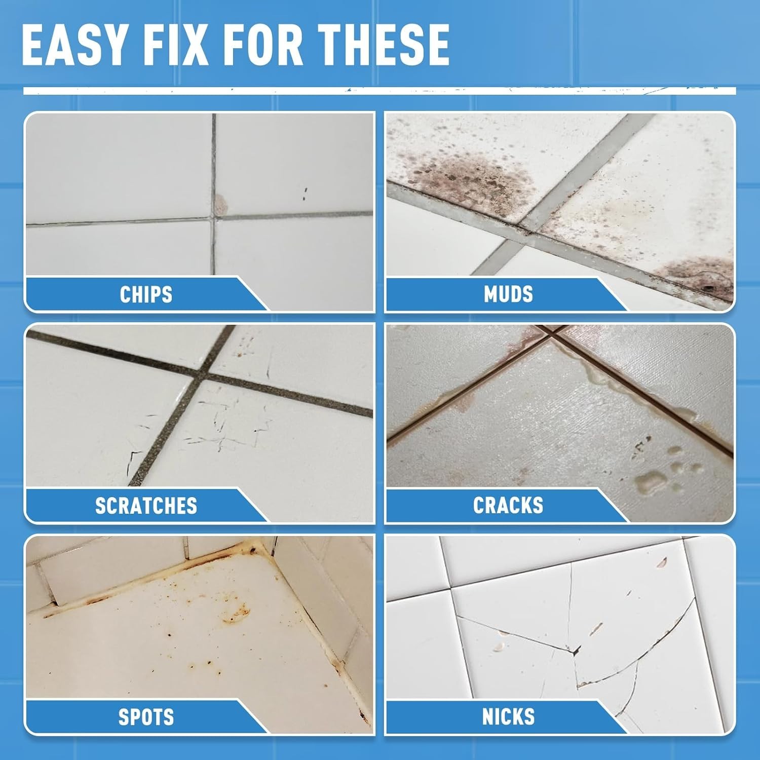 QuickFix White Porcelain & Tile Repair Kit