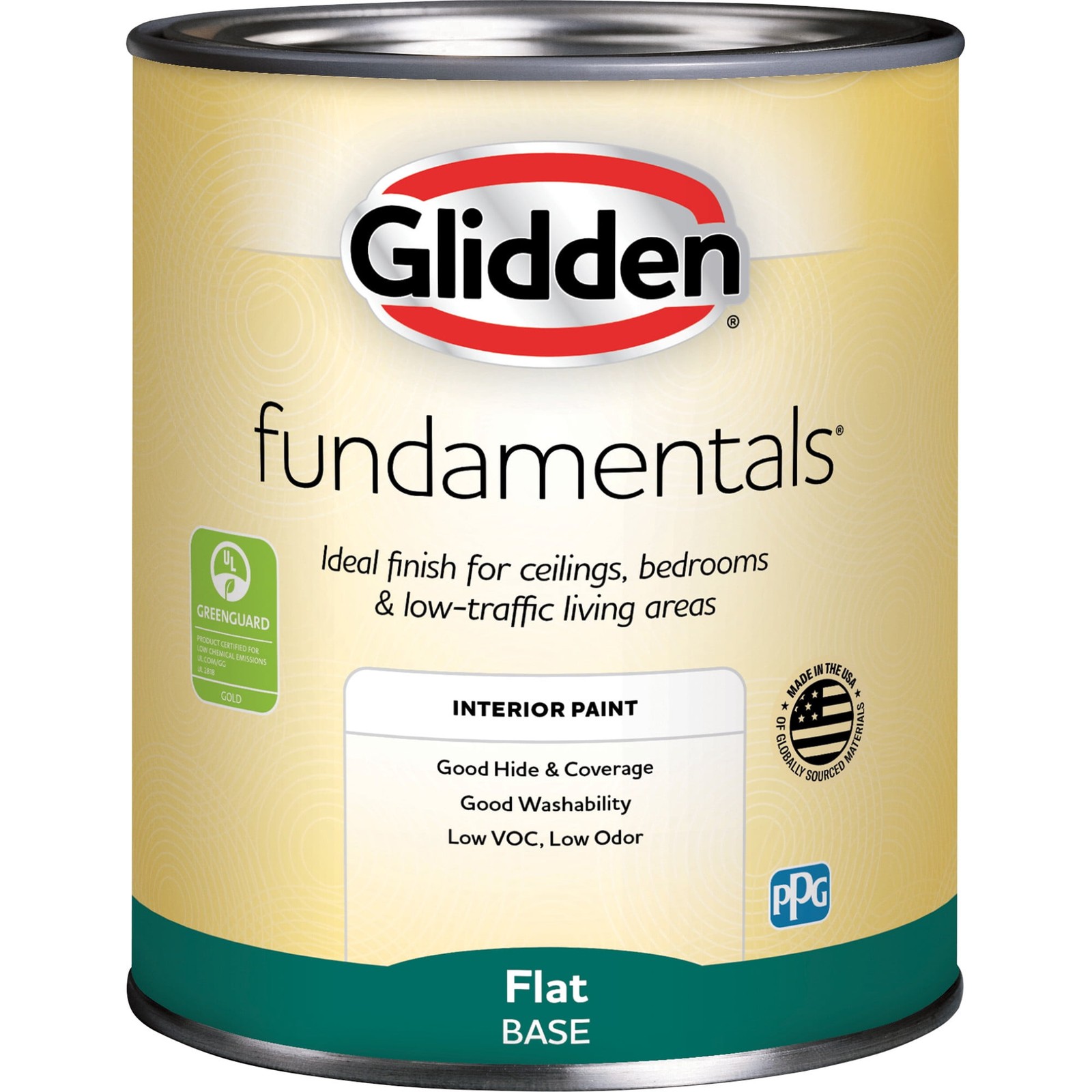 Fundamentals Delicate White Flat Interior Paint, 1 Quart Fast delivery
