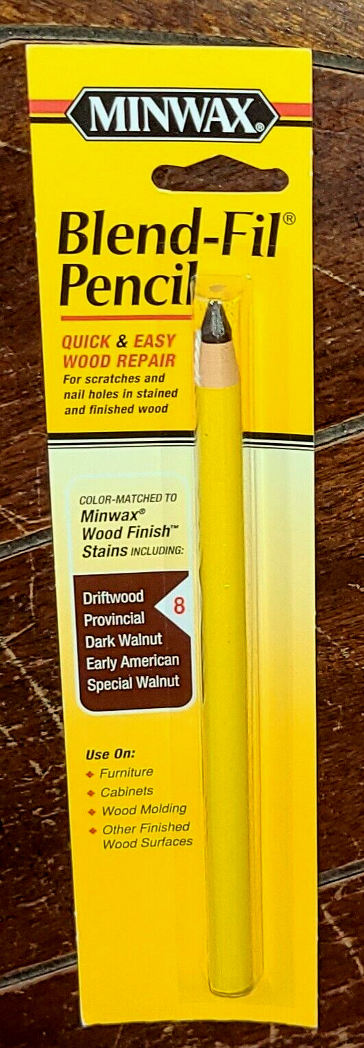 Minwax Blend-Fil Pencil #8 WALNUT ~ Quick & Easy Touch-Up Wood Repair #T4389000D