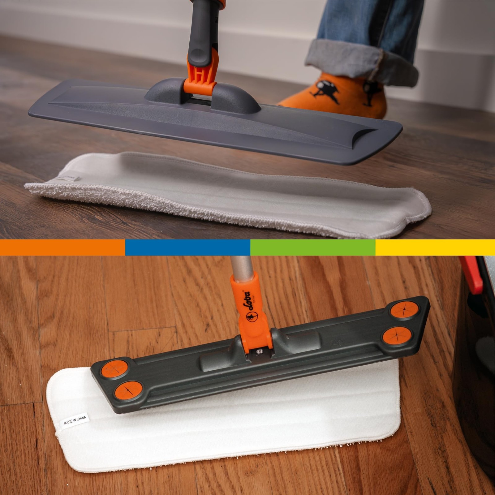 LOBA Microfiber Floor Cleaning Pad Spray Mop Mop (2 pack) 2
