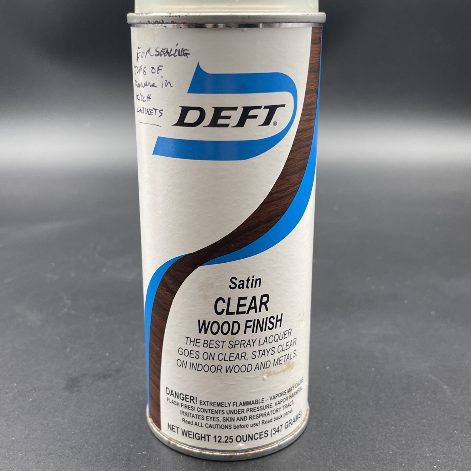 Deft 12.25 Oz Clear Wood Finish Satin Finish Aerosol Spray Paint 1033