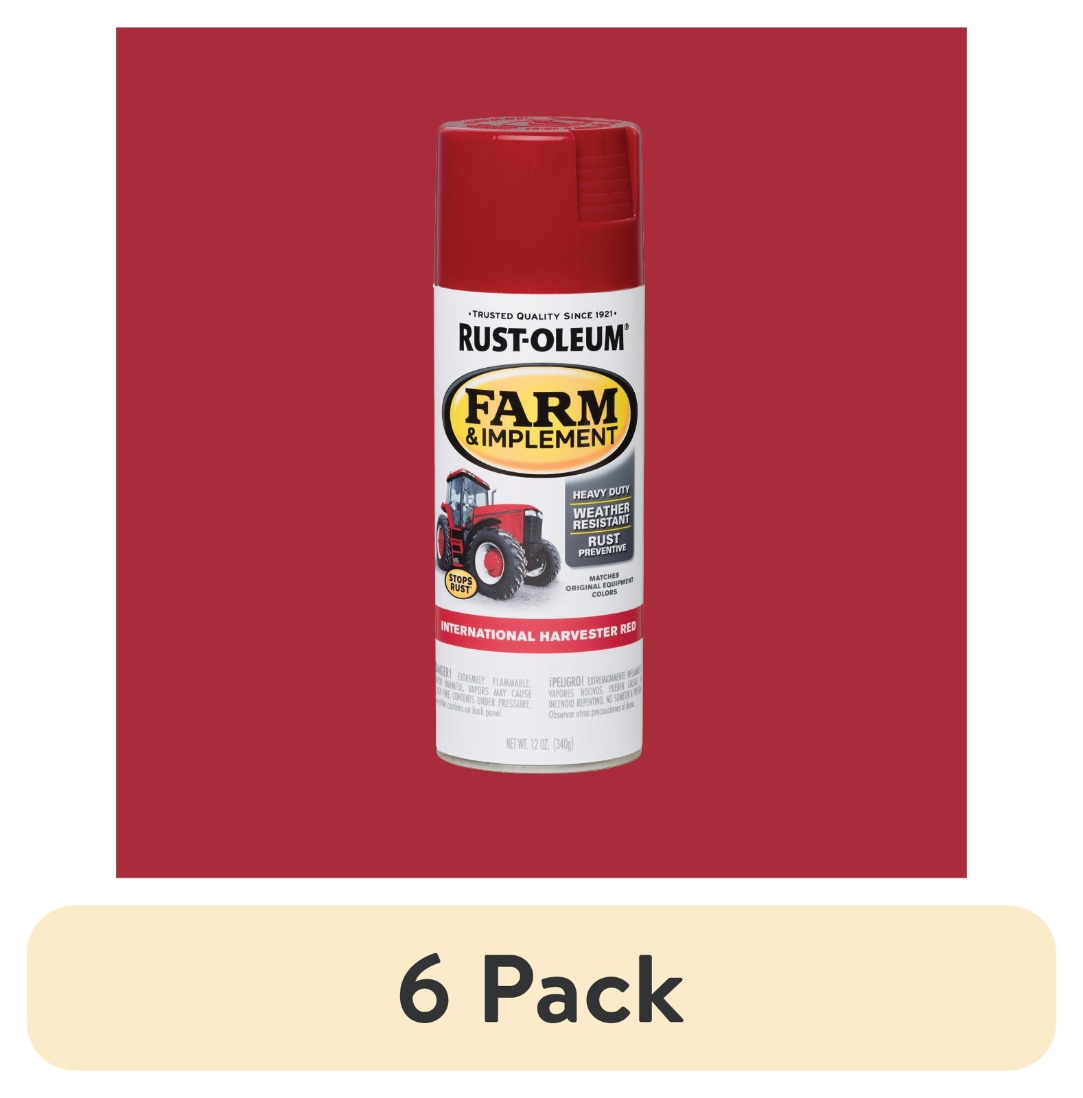 International Harvested Red, Specialty Farm & Implement Gloss Spray Paint, 12 oz