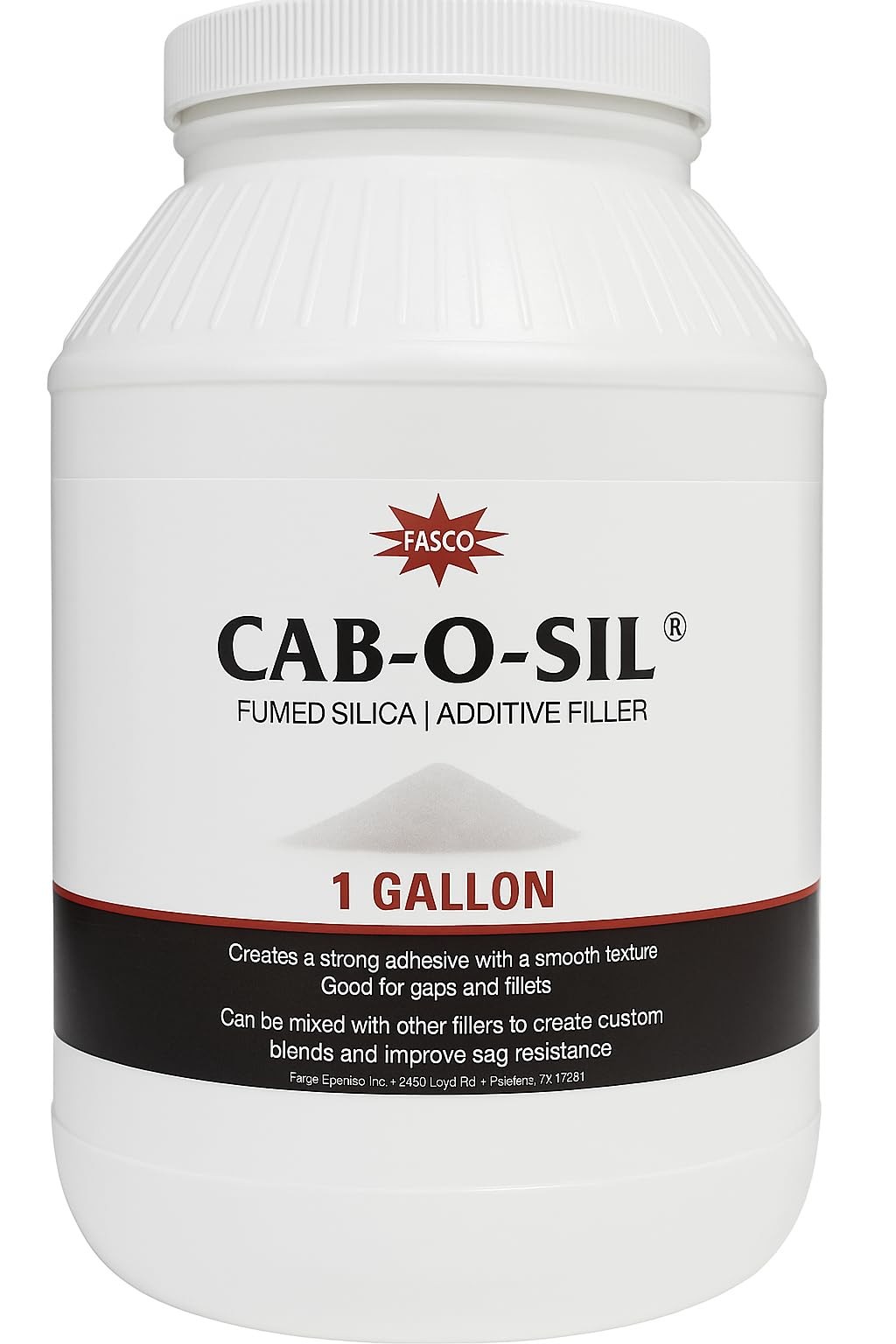 Cabosil – Fumed Silica Thickener in Gallon Tub