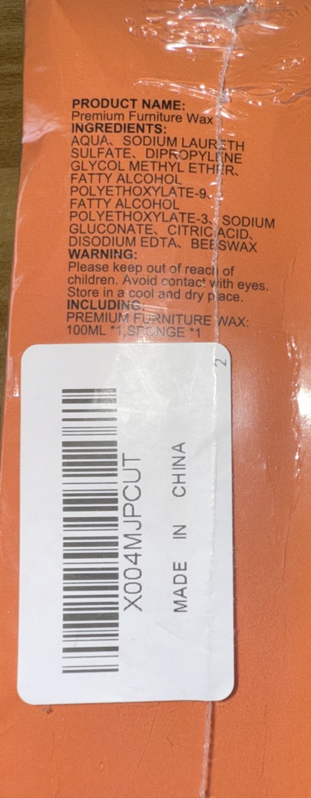 Soccer premium furniture wax furniture beeswax 100 ML