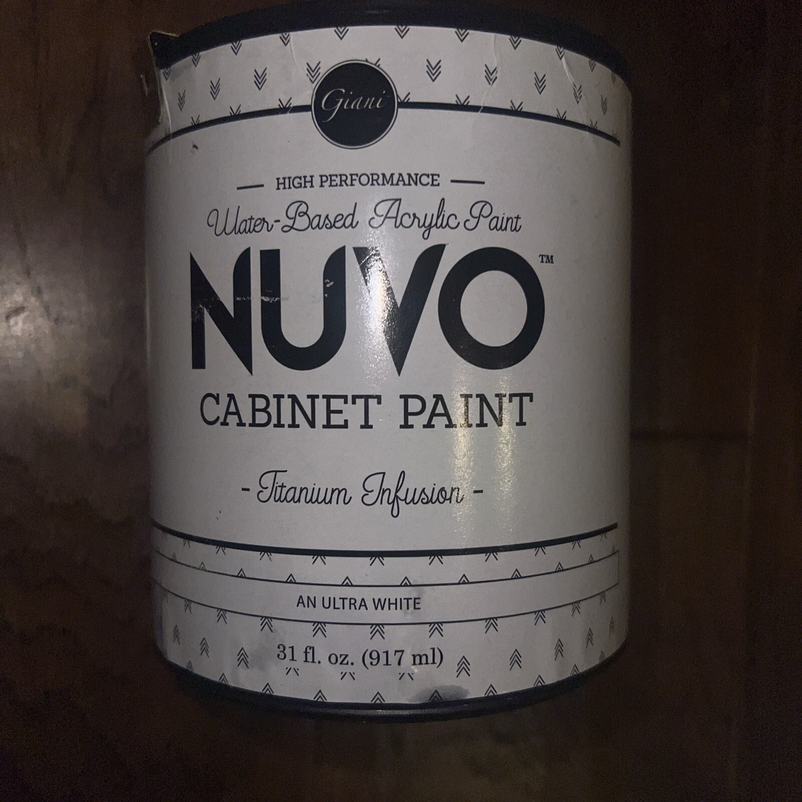 Nuvo Cabinet Paint Titanium Infusion Quart Ultra White