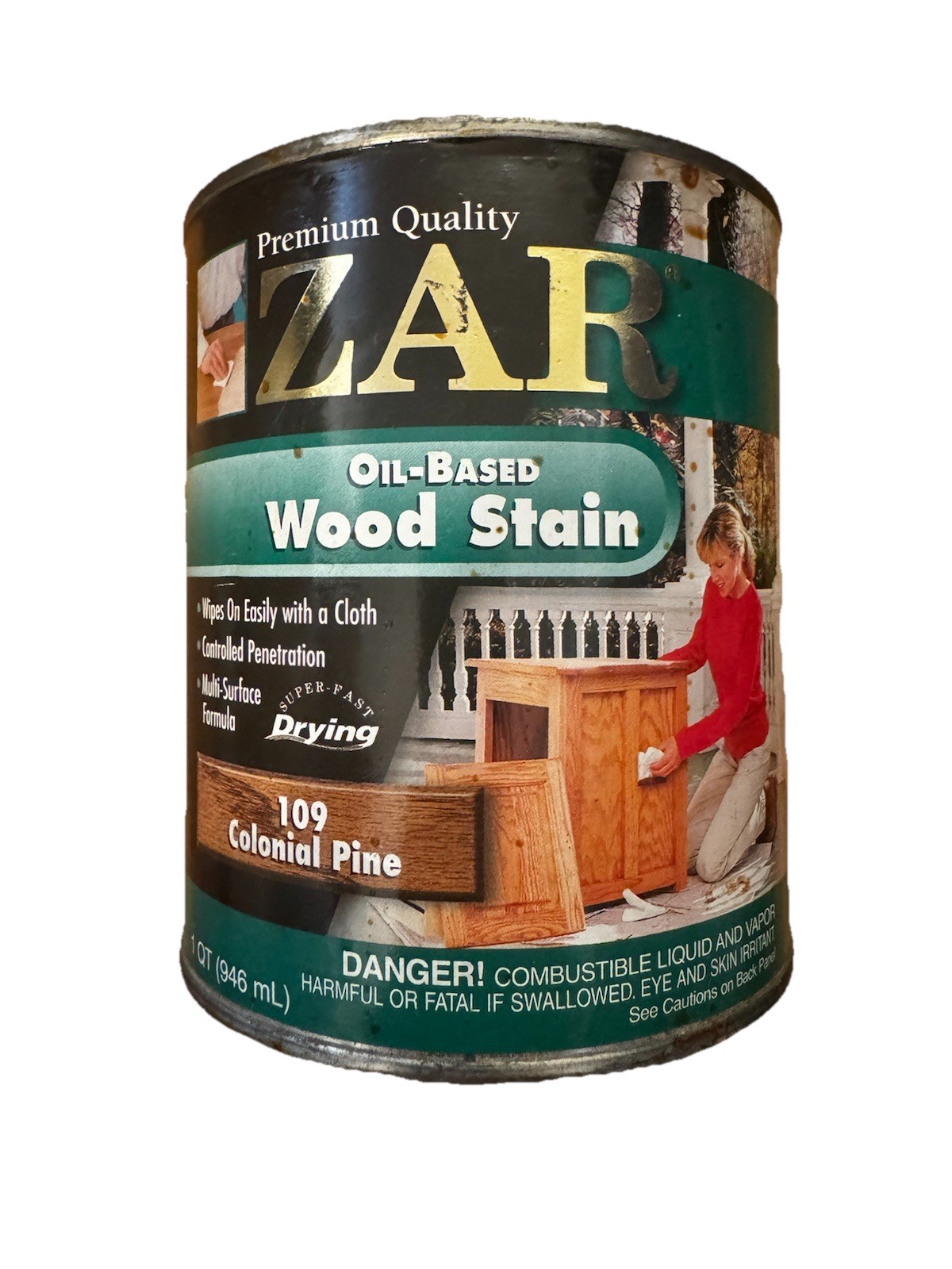 Zar Interior Stain 109 COLONIAL PINE Quart