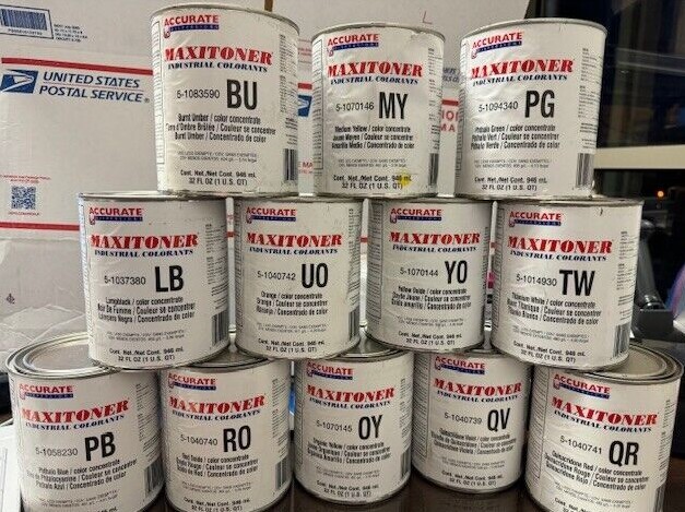 Accurate Dispersions Maxitoner Industrial Oil Based Colorants CHOICE