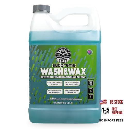Sudpreme Wash & Wax 128 oz High Suds Foaming Car Wash Soap with Carnauba Wax