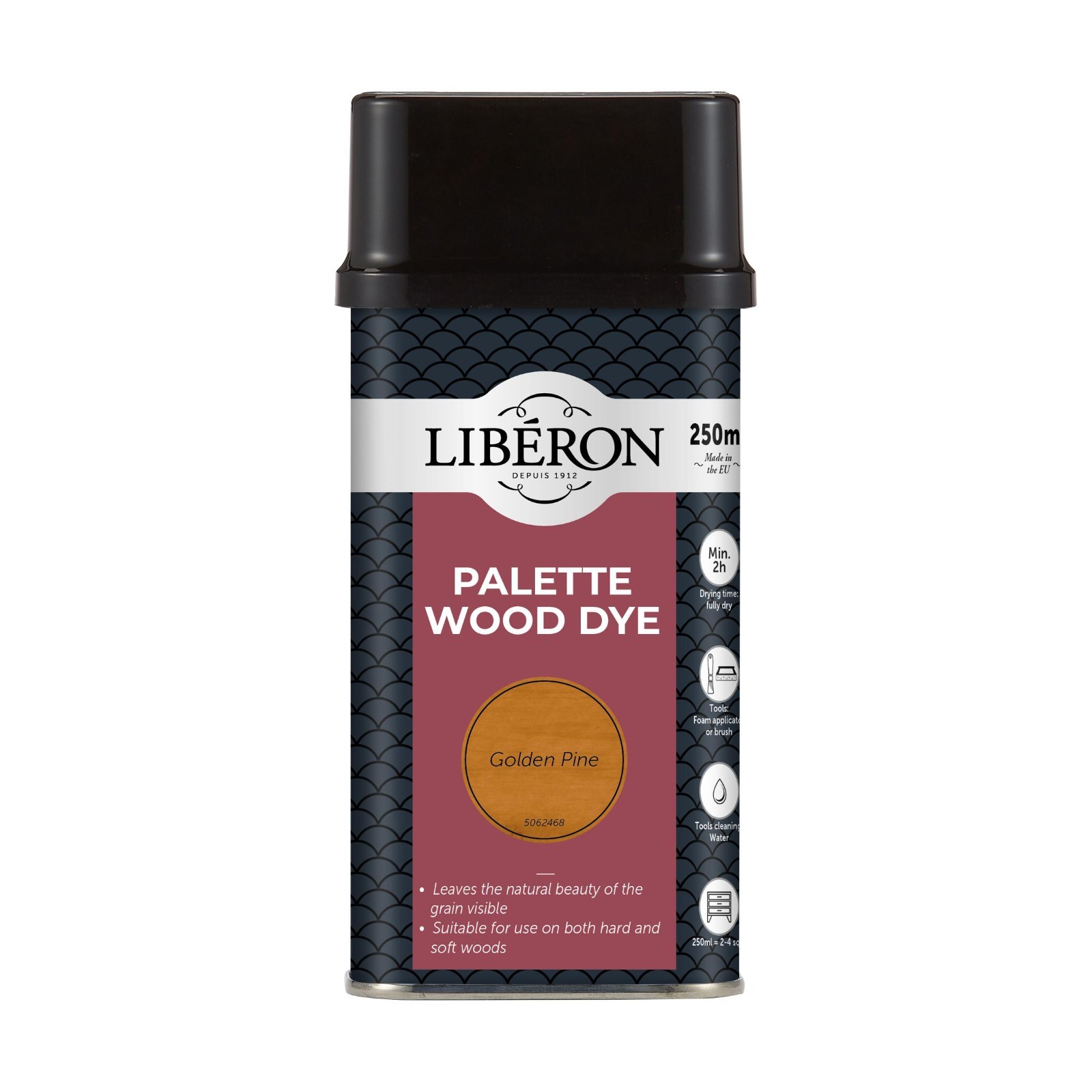 Liberon Palette Wood Dye Water-Based Golden Pine 250ml Tin – Natural Grain Tint