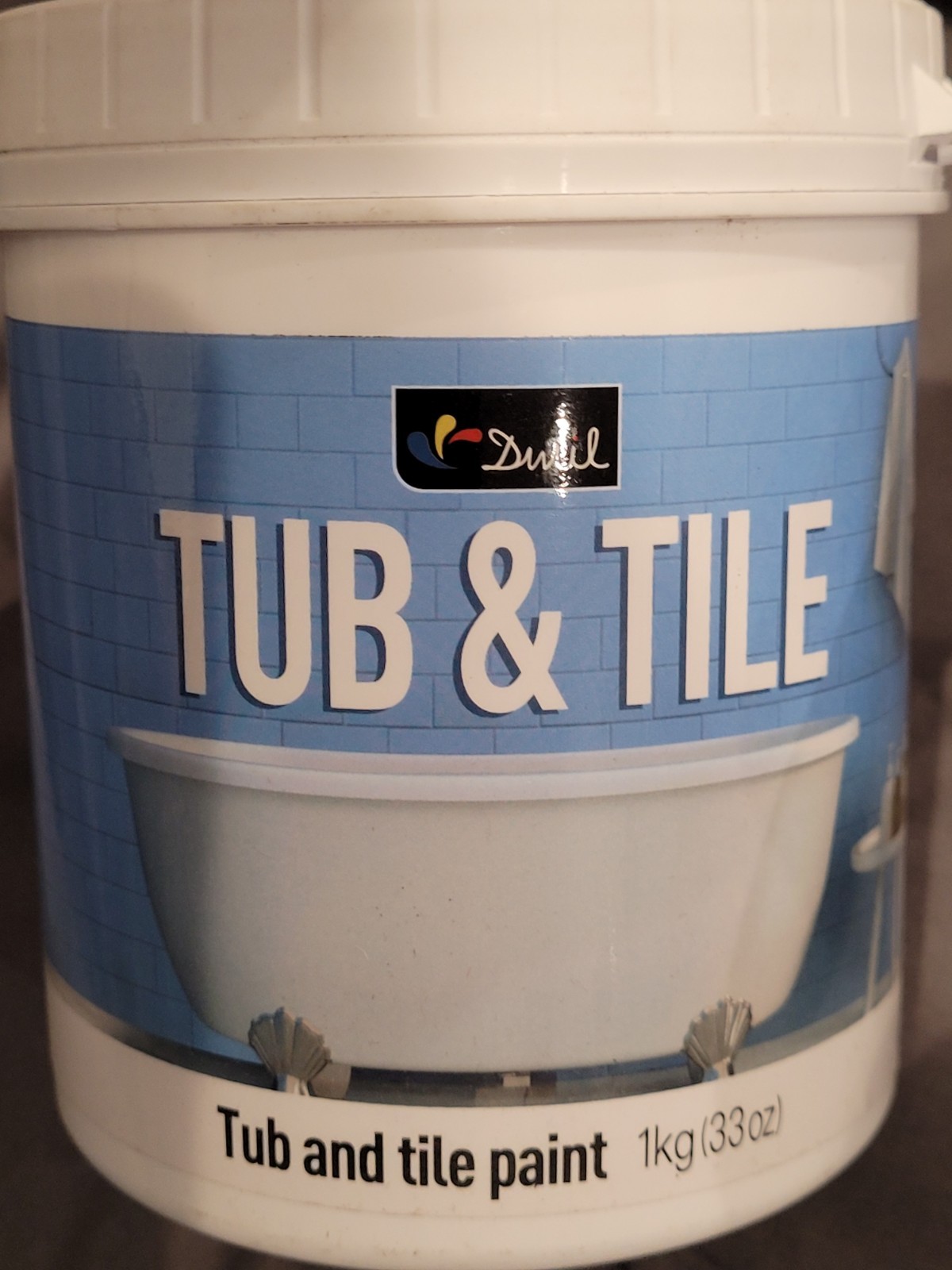 x2 DWIL Tub and Tile Paint 16.5 oz, Tub Paint for Bathtub, Tile Refinishing