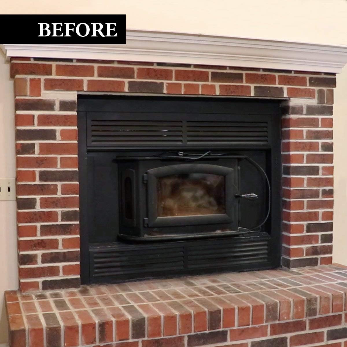 Brick Transformations Whitewash Paint for Brick Walls and Fireplaces