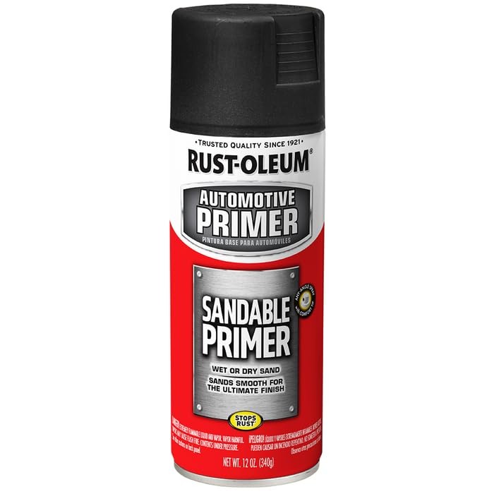 Rust Oleum Sandable Primer Spray Paint 12Oz Pack Of 6 Oil Based Rust Resistant