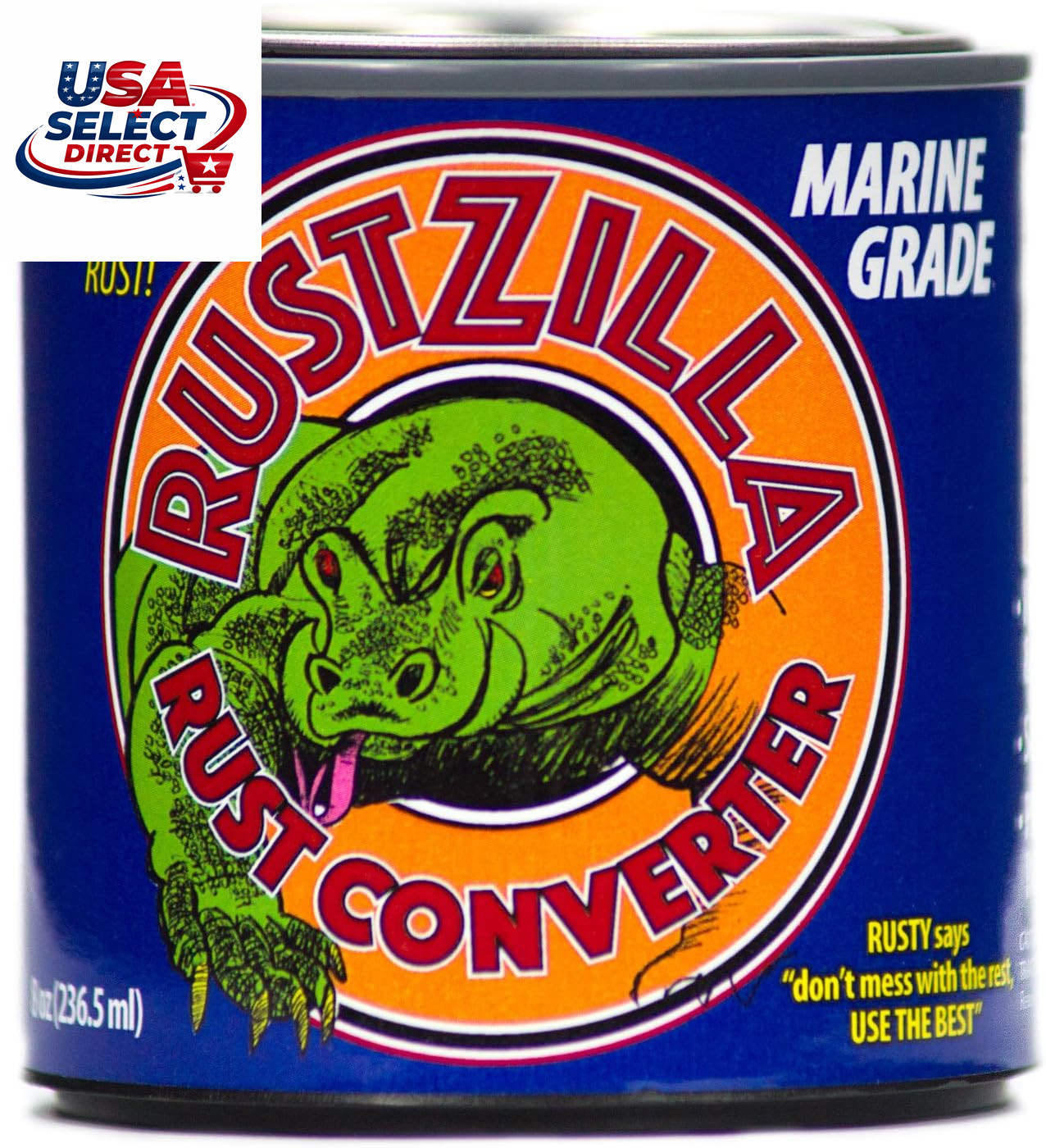 RUSTZILLA Marine Grade Rust Converter & Remover 8 Oz for All Metals