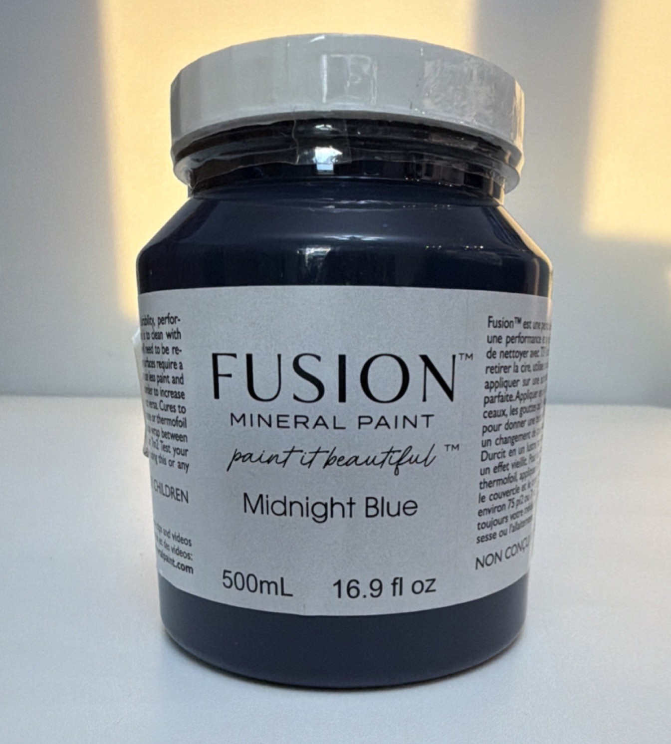 Fusion Furniture Paint Midnight Blue Matte 500mL Unopened – still sealed.