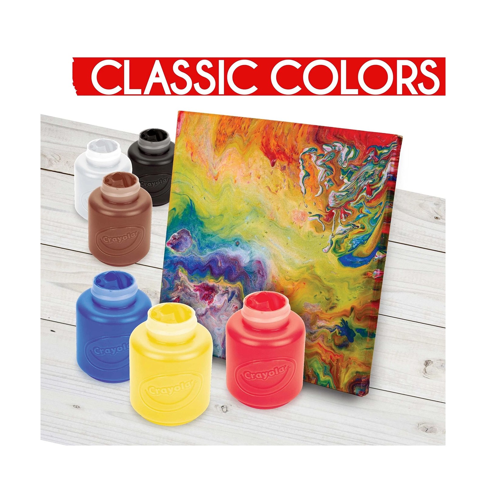 Crayola Acrylic Paint – Assorted Colors (6ct), Kids Paint, Arts & C… Fast Ship