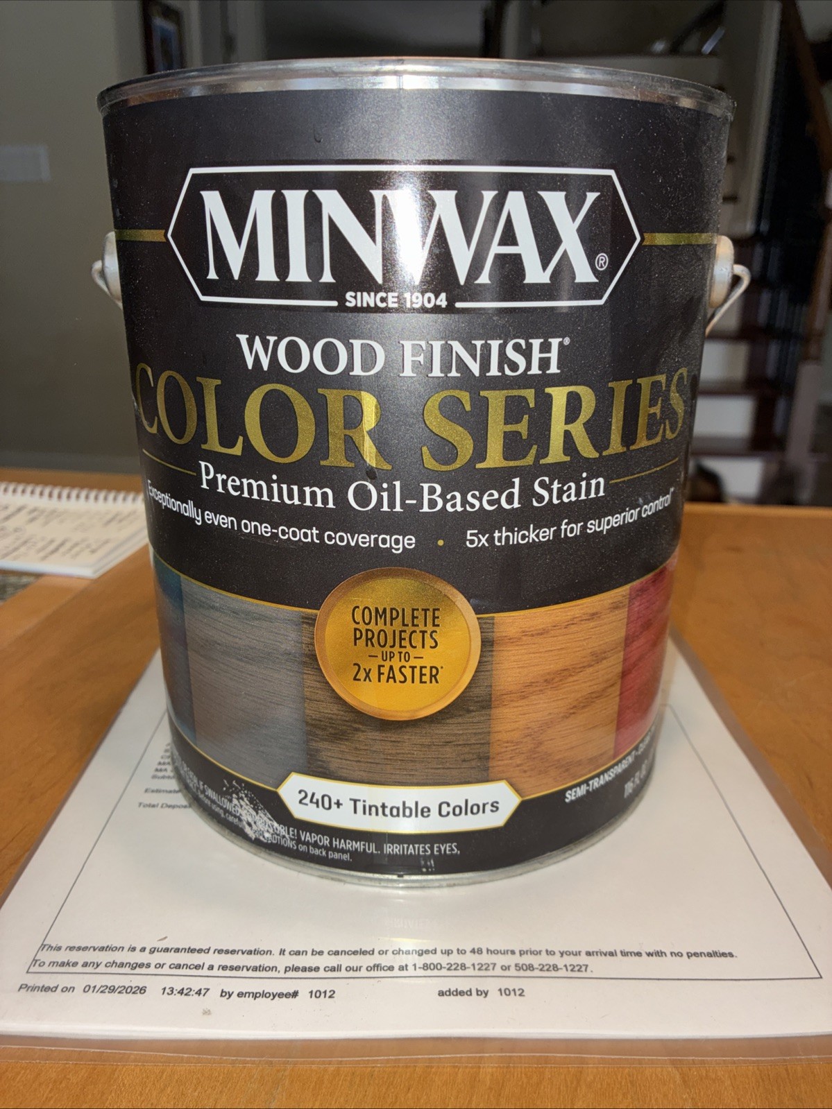 Minwax® Wood Finish® Color Series Red Oak MW215 Tint Base Wood Stain 116 Fl Oz