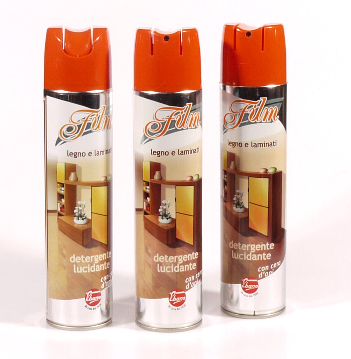 PRL) POLISHING EBONY 400ml WOOD FILM LAMINATED BEESWAX SPRAY CAN 3 PCS