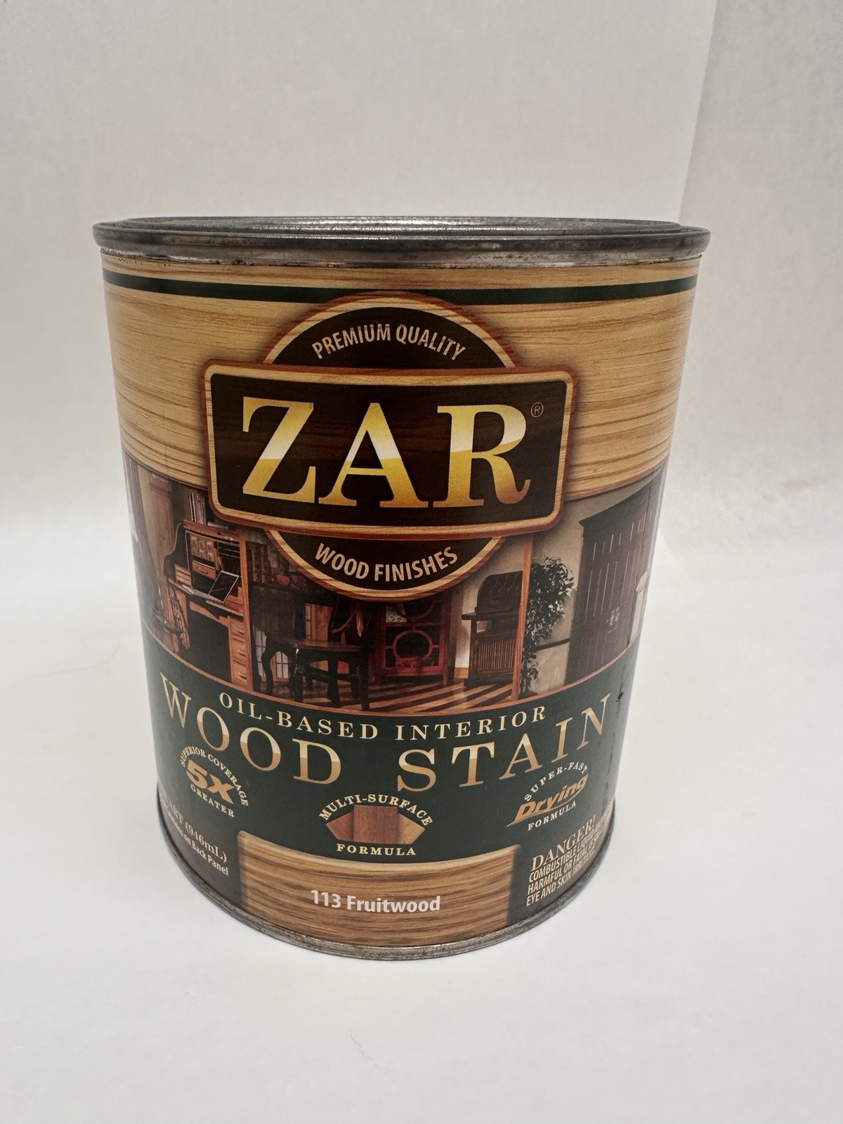 ZAR Interior Oil-Based Wood Stain 113 Fruitwood (1 Quart) Discontinued