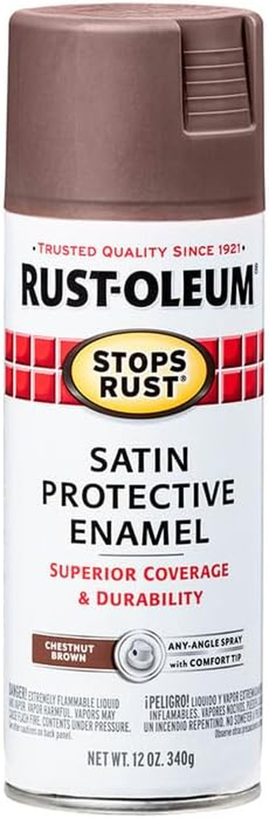 7779830-6PK Stops Rust Spray Paint, 12 Oz, Gloss Black, 6 Pack