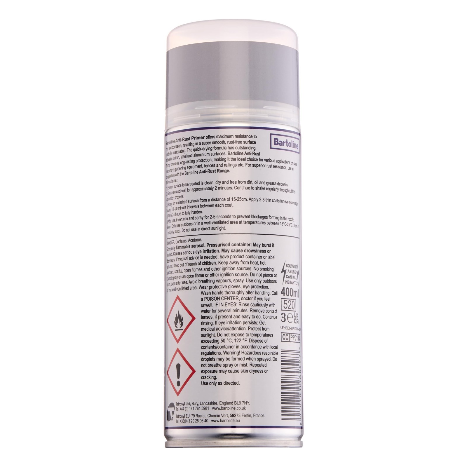 Anti-Rust Primer Spray Paint, Gray, 13.5 oz – Corrosion-Resistant Metal Coating
