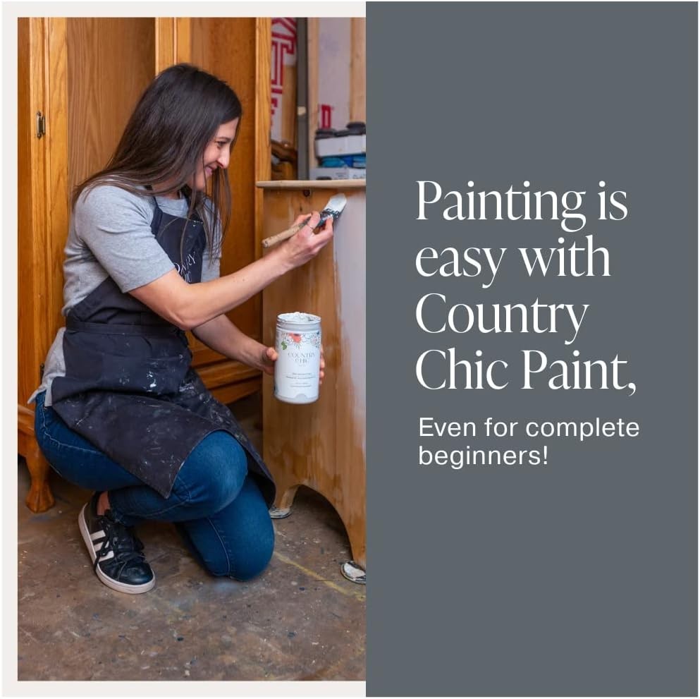 Quick-Drying Chalk Paint for Furniture – 4oz Rocky Mountain Charcoal Grey Finish