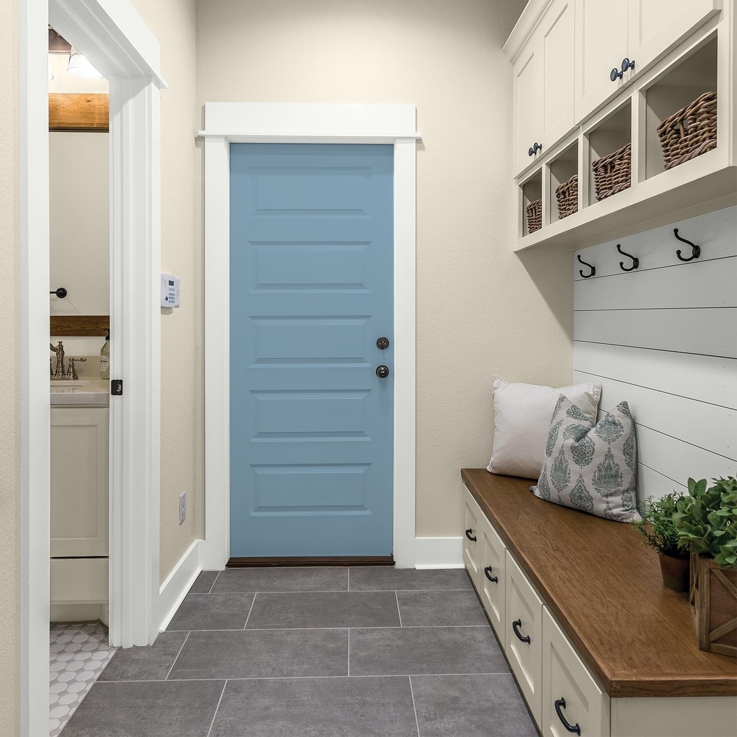 Glidden Total Interior Wall Paint Premiumr All-In-One Americana/Blue Semi-Gloss