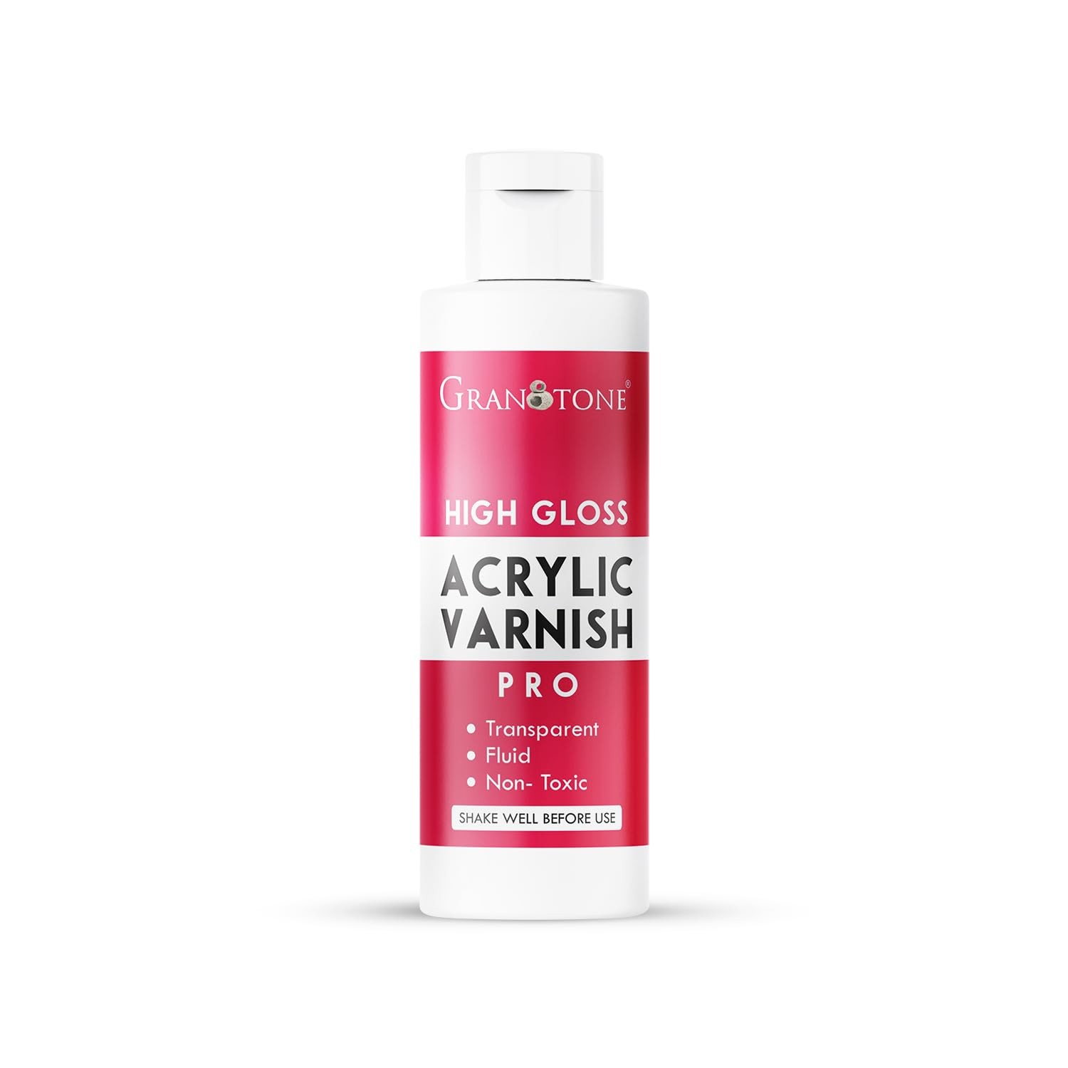 Clear Coat Acrylic High Gloss Varnish Finish 6.76 Fl Oz Non Yellowing Non Toxic