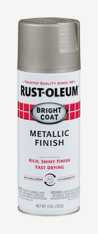 Rust-Oleum ALUMINUM Stops Rust BRIGHT COAT METALLIC Finish 11 oz. Spray 7715-830