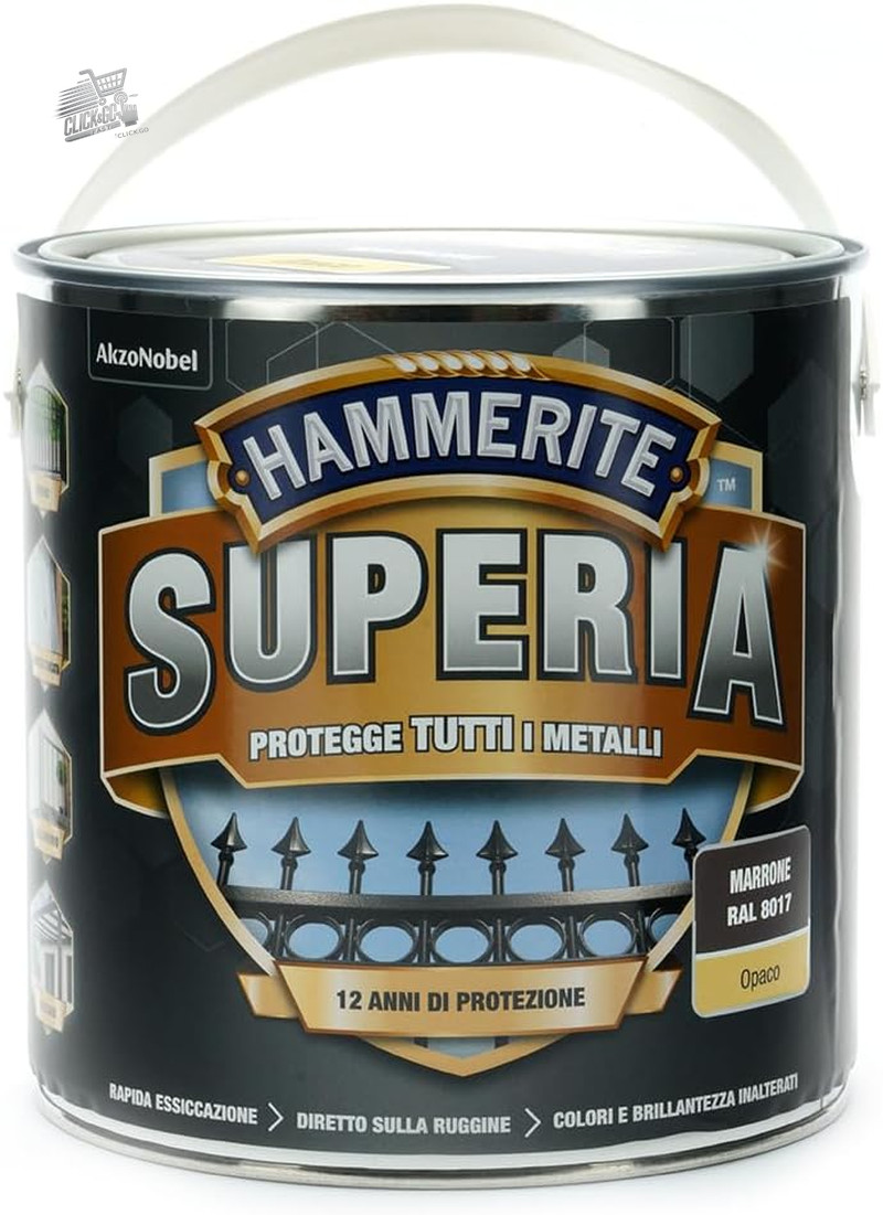 MATTE BROWN METAL ANTI-RUST ENAMEL IRON EXTERIOR INTERIOR SUPERIA 2.5L