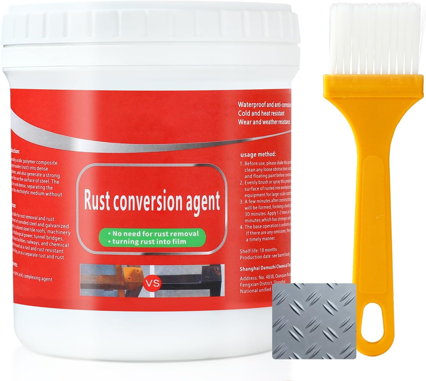 Water-Based Metallic Paint,Rust Removal Converter Metallic Paint,Rust Remover…