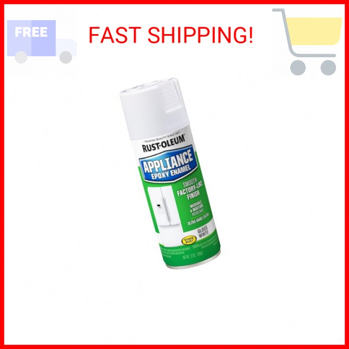 Rust-Oleum 7881830 Specialty Appliance Epoxy Spray Paint, 12 oz, White