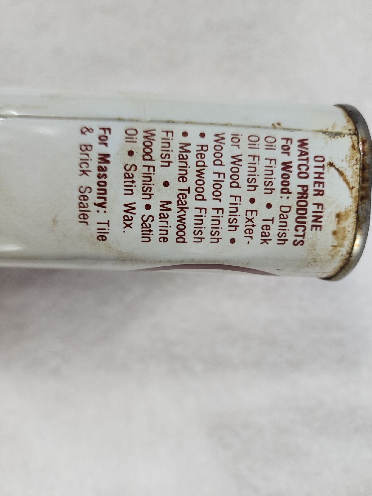 Vintage Watco Danish Oil Finish Dark Walnut Color Partial can.