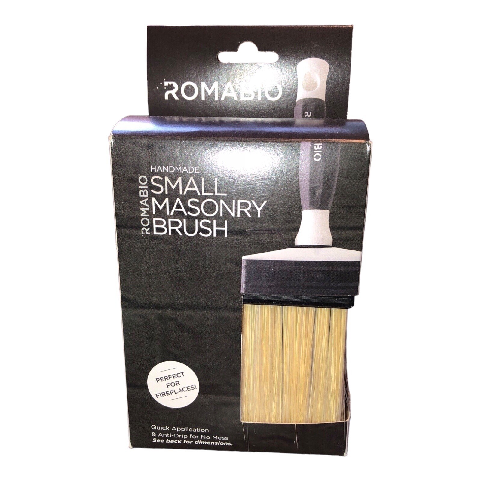 NIB Romabio Medium Masonry Brush For Mineral Paint / Limewash Paint Brush