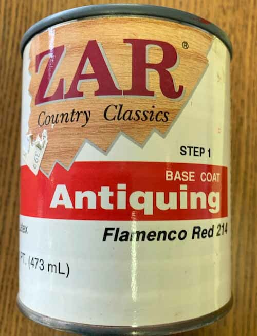 Zar 214 Flamingo Red Country Classics Antiquing Pint