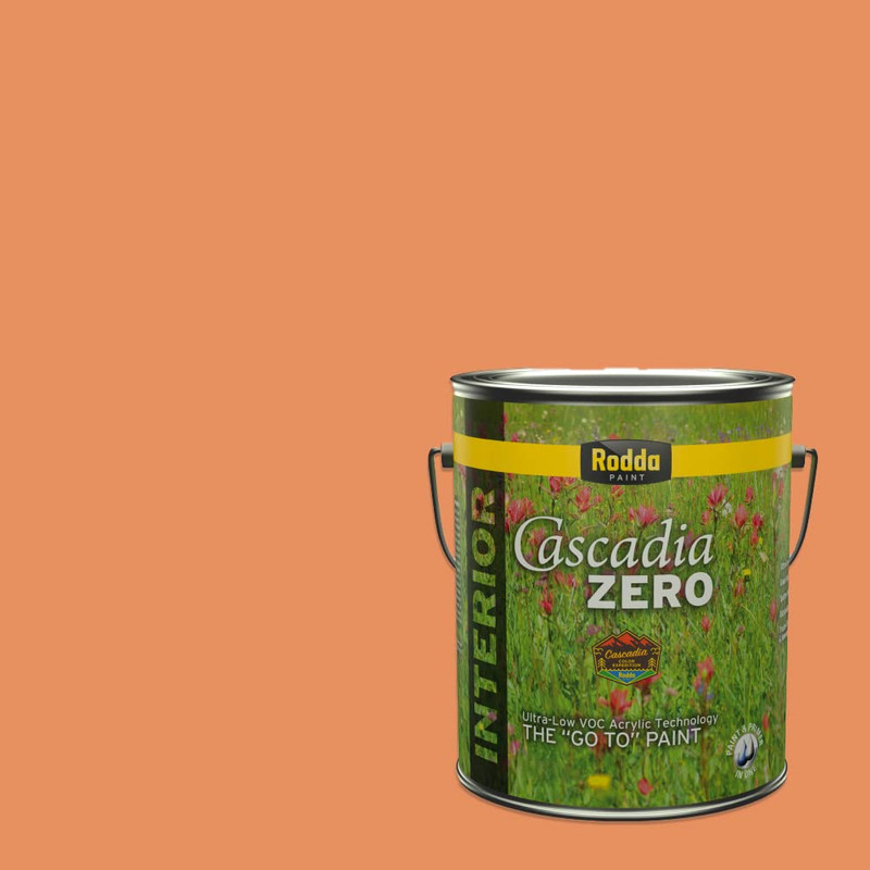 Rodda Paint Cascadia Zero Interior Flat Paint Premiumr In One 1-Gallon Heat Of