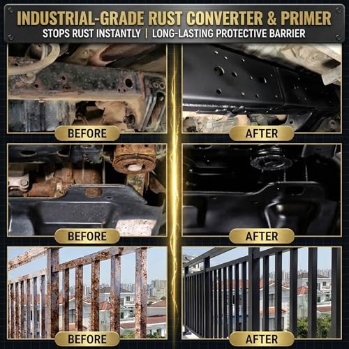 2 in 1 Rust Converter & Metal Primer, 35 oz Black Rust 35 Fl Oz (Pack of 1)