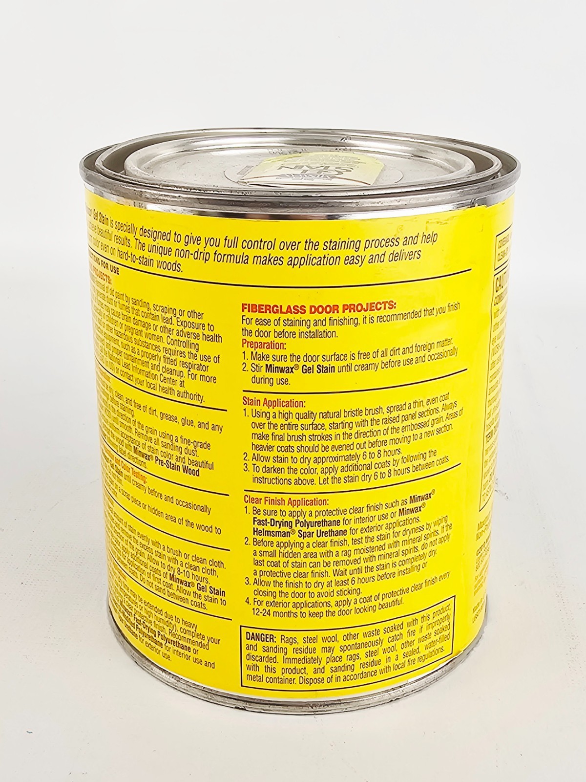 Minwax Gel Stain Interior Wood Finish Oil Based Chestnut 1 Quart