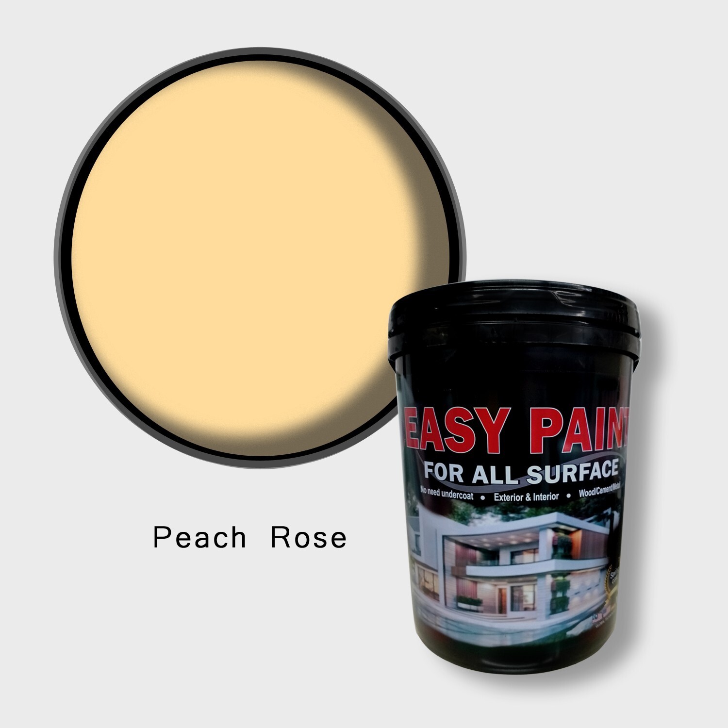 Peach Rose, Easy Paint 5L/1.3gal – Mid Sheen (Interior Wall) JS14 Yellow Shade