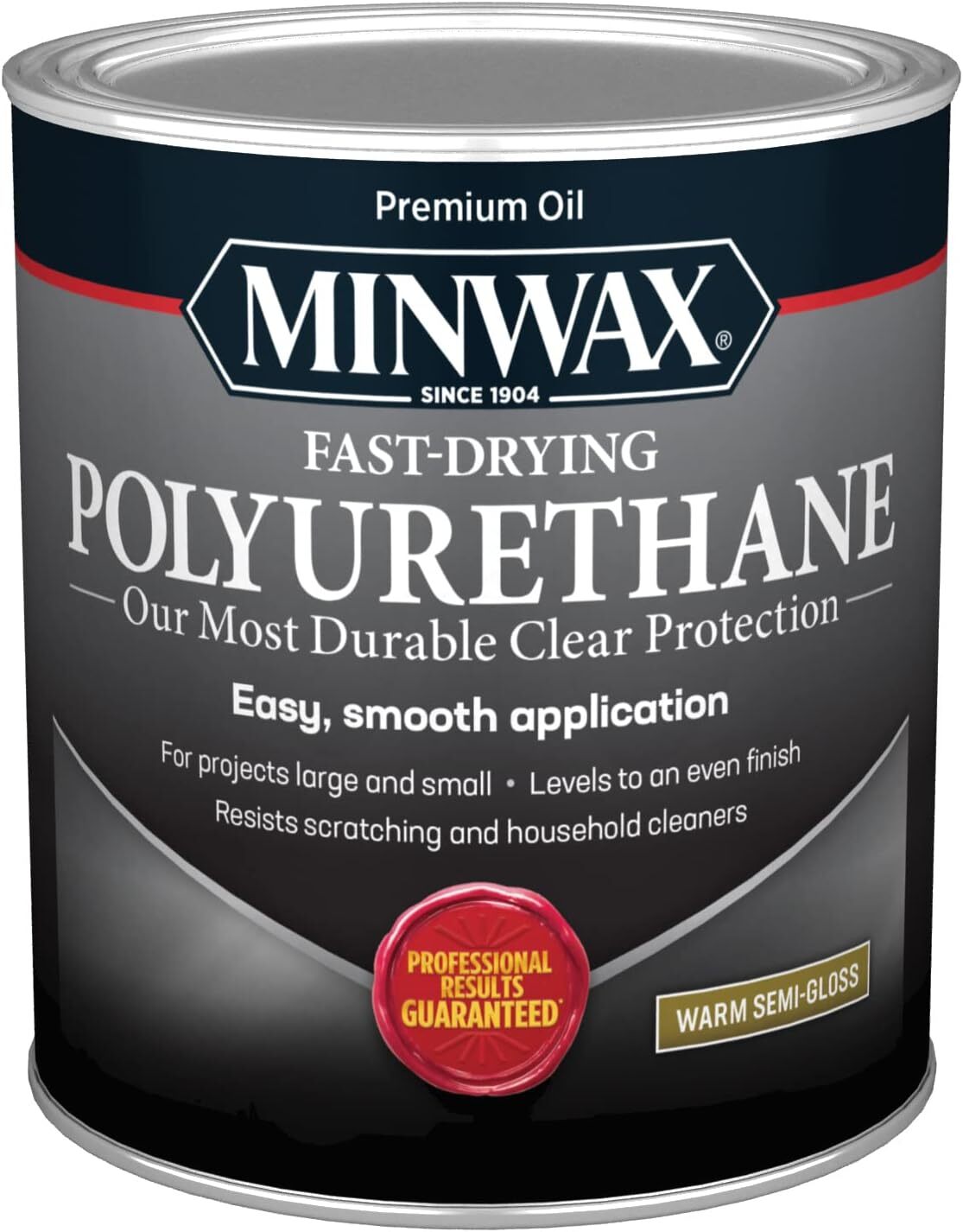 1 Qt 63005 Clear Fast-drying Oil-based Polyurethane, Semi-gloss