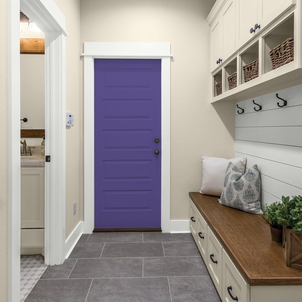 Semi-Gloss Interior Paint Eggplant Purple Color 1 Gallon for Walls