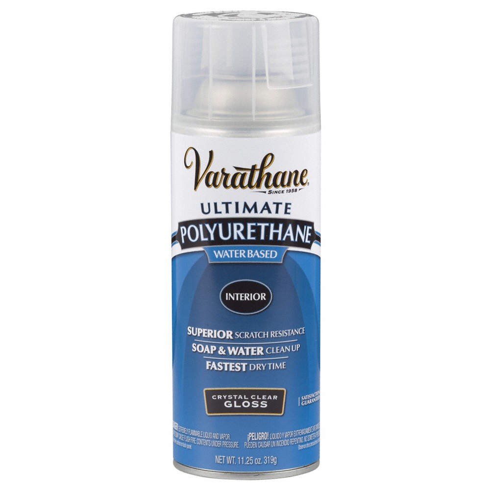 RUST-OLEUM 200081 Polyurethane Spray,Clear,11.25 oz 1TBJ1