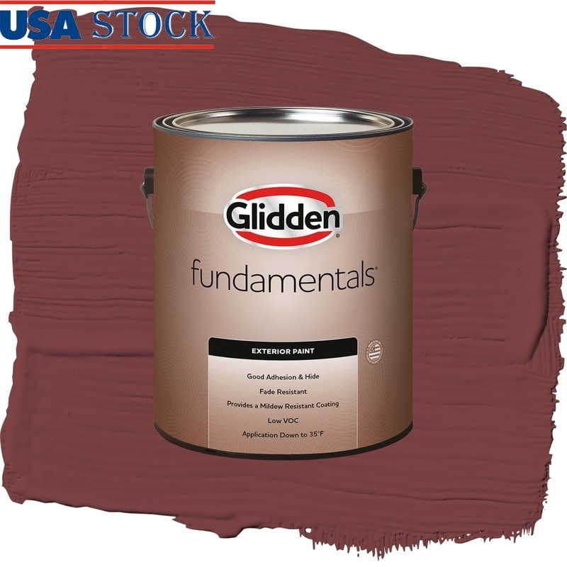 Exterior Paint Low VOC Mildew Resistant Acrylic Liquid 400 sq ft Coverage New