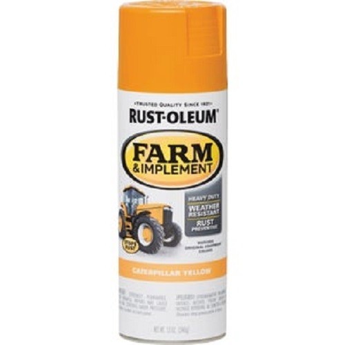(12-Pk) Rust-Oleum 12 Oz. Caterpillar Yellow Farm & Implement Spray Paint 280140